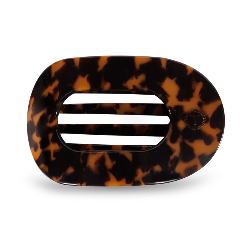 Teleties - Flat Round Hair Clips - Large - Tortoise-110 Jewelry & Hair-Teleties-July & June Women's Fashion Boutique Located in San Antonio, Texas
