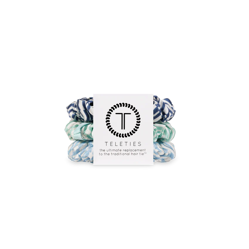 Teleties - Small Scrunchie - Totally Turquoise-110 Jewelry & Hair-Teleties-July & June Women's Fashion Boutique Located in San Antonio, Texas