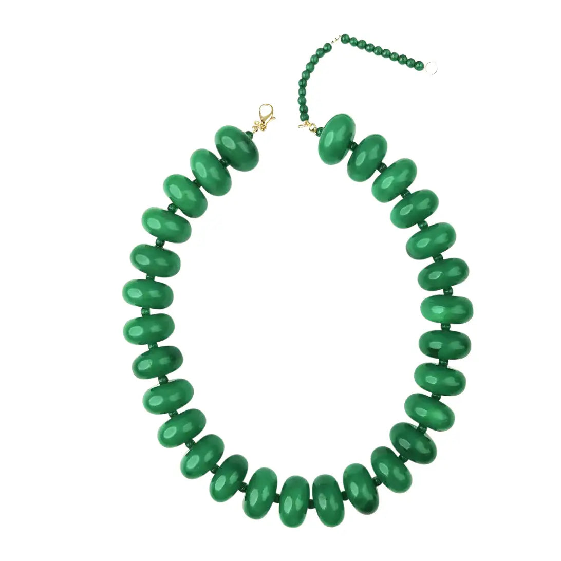 The Bailey Beaded Necklace - Green-110 Jewelry & Hair-Gemelli-July & June Women's Fashion Boutique Located in San Antonio, Texas