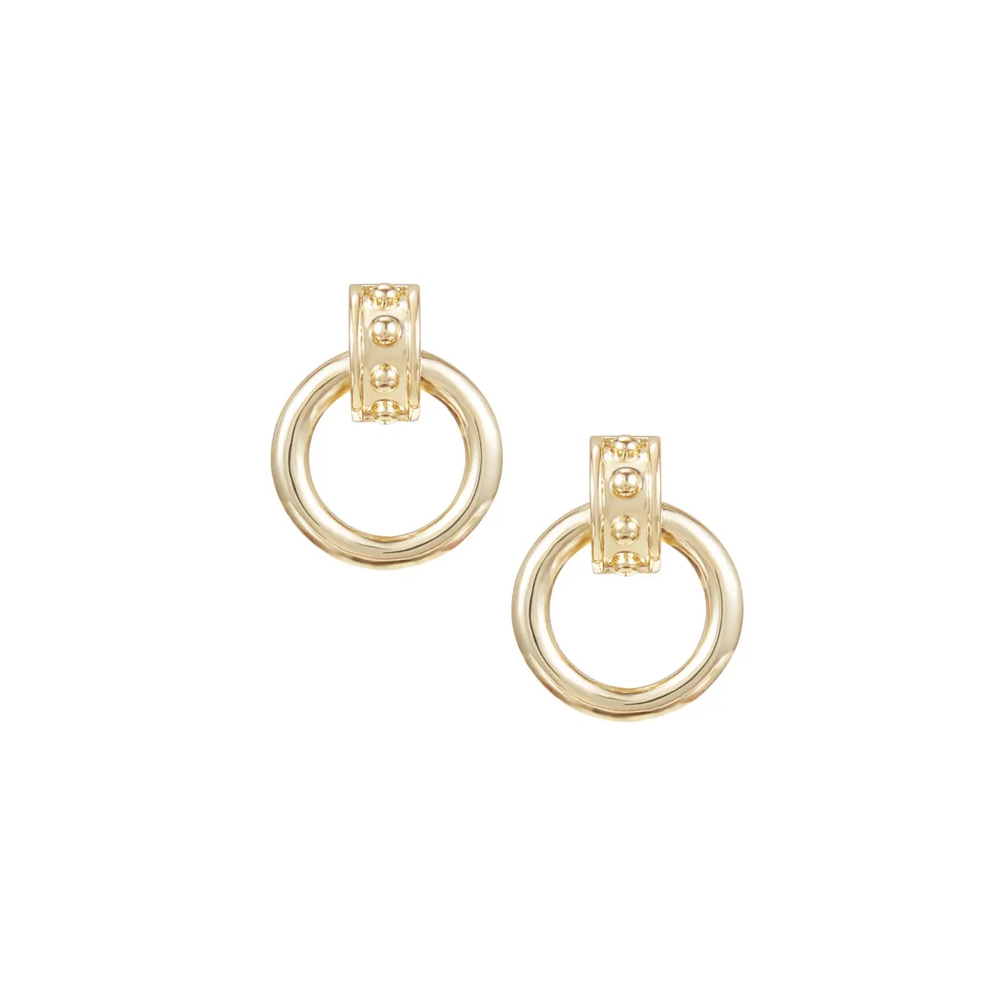 Natalie Wood - Enchanted Doorknocker Earrings in Gold-110 Jewelry & Hair-Natalie Wood-July & June Women's Fashion Boutique Located in San Antonio, Texas
