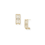Natalie Wood - Legacy Cross Mini Drop Earrings - Gold-110 Jewelry & Hair-Natalie Wood-July & June Women's Fashion Boutique Located in San Antonio, Texas