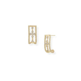 Natalie Wood - Legacy Cross Mini Drop Earrings - Gold-110 Jewelry & Hair-Natalie Wood-July & June Women's Fashion Boutique Located in San Antonio, Texas
