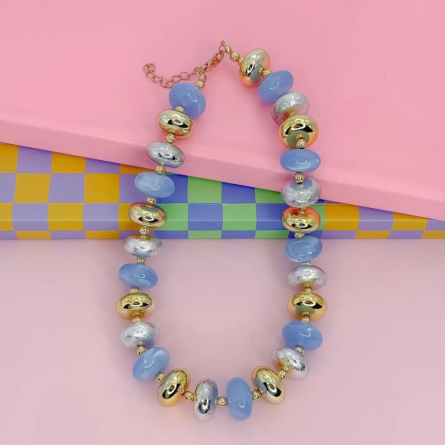 Treasure Jewels - Frosted Sky Necklace-110 Jewelry & Hair-Treasure Jewels-July & June Women's Fashion Boutique Located in San Antonio, Texas