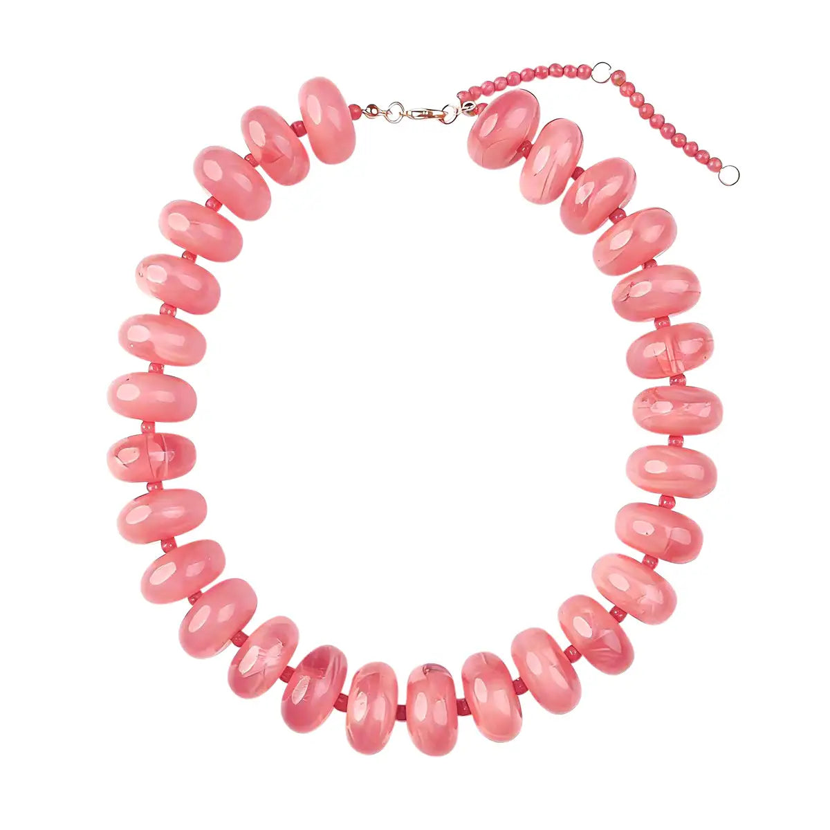 The Bailey Beaded Necklace - Light Pink-110 Jewelry & Hair-Gemelli-July & June Women's Fashion Boutique Located in San Antonio, Texas