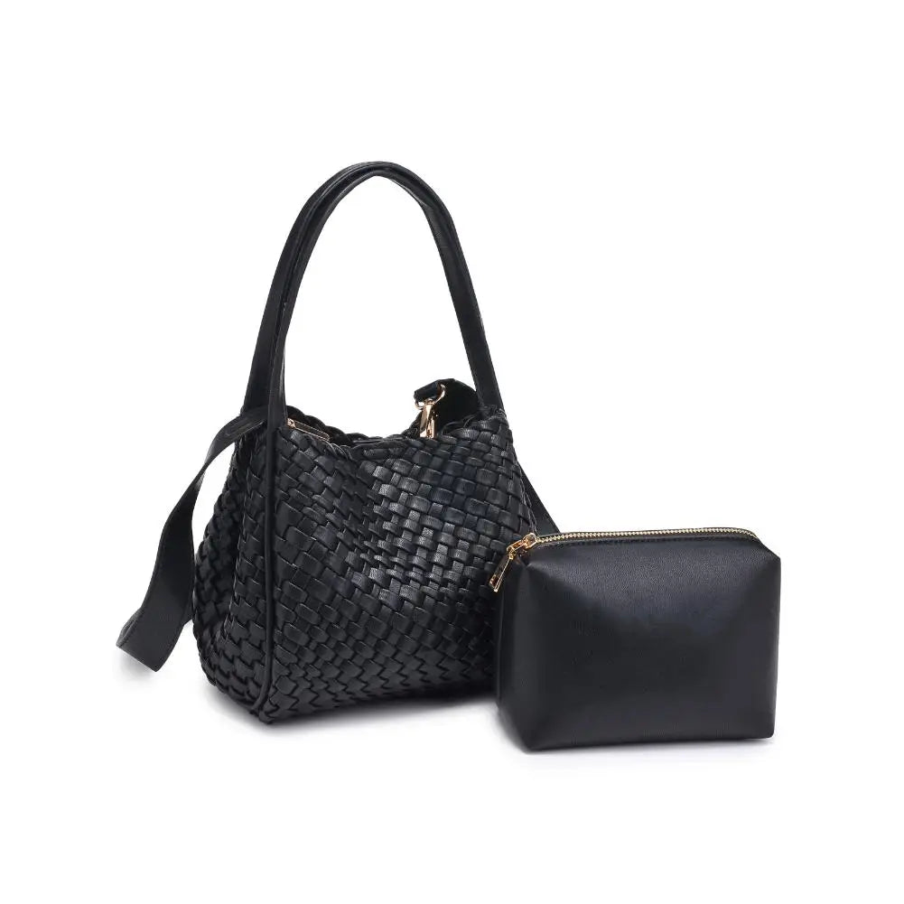 Roxy Woven Crossbody Bag - Black-130 ACCESSORIES-Moda Luxe-July & June Women's Fashion Boutique Located in San Antonio, Texas