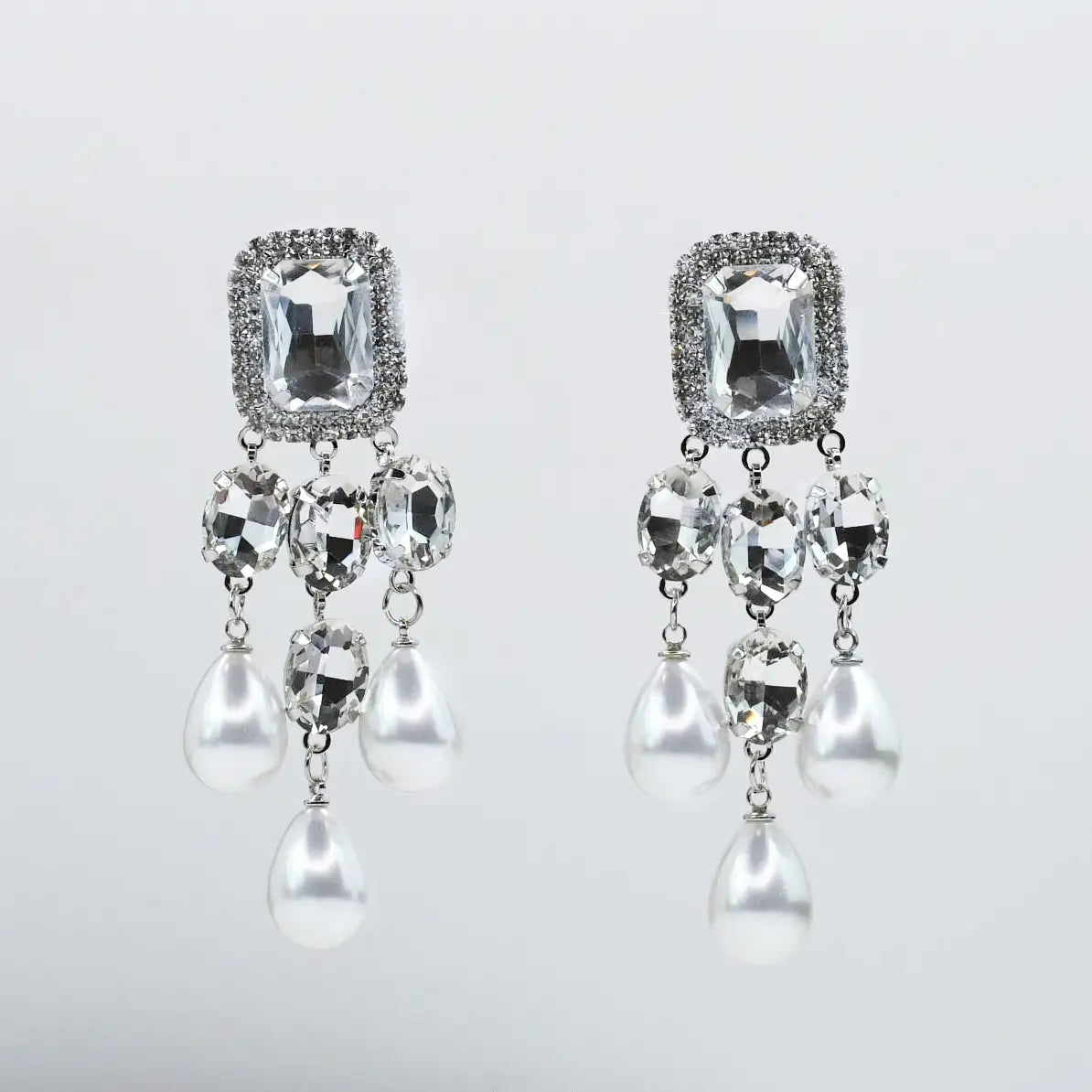 Treasure Jewels - Meant to Shine Statement Earrings - Clear-110 Jewelry & Hair-Treasure Jewels-July & June Women's Fashion Boutique Located in San Antonio, Texas