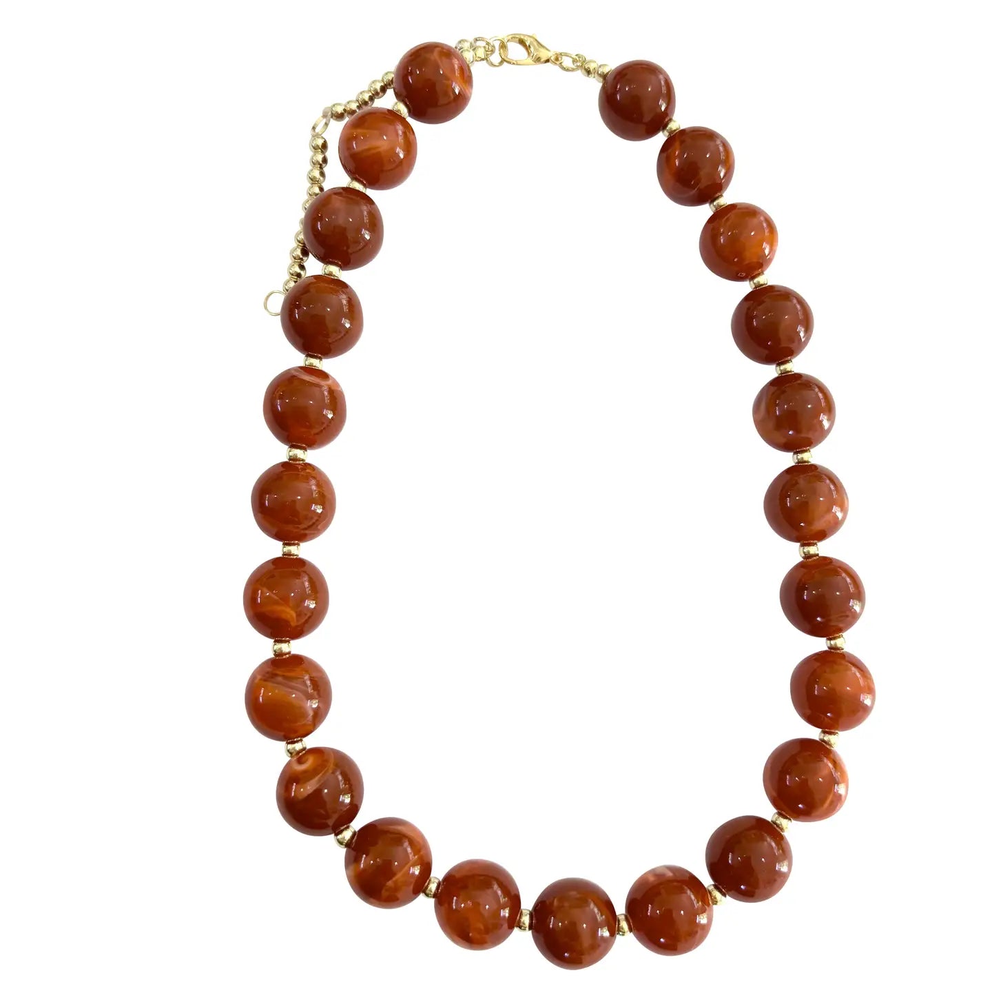 The Avery Beaded Necklace - Clay-110 Jewelry & Hair-Gemelli-July & June Women's Fashion Boutique Located in San Antonio, Texas