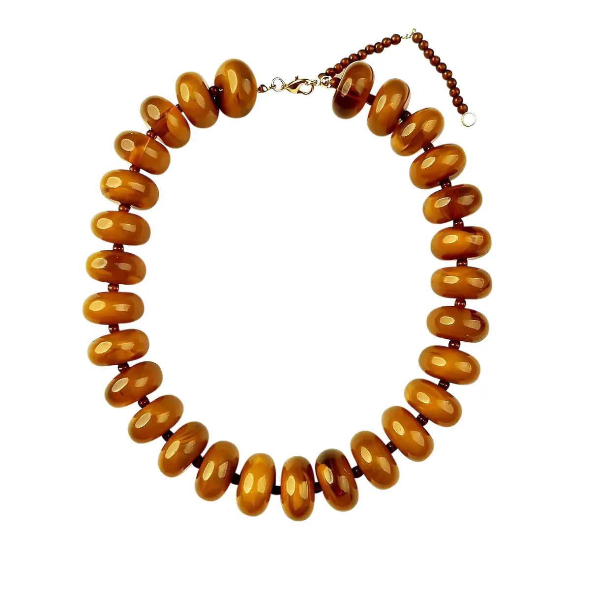 The Bailey Beaded Necklace - Tortoise-110 Jewelry & Hair-Gemelli-July & June Women's Fashion Boutique Located in San Antonio, Texas