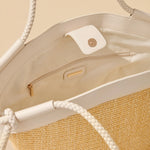 The Gina Tote Bag - Cream-130 ACCESSORIES-SHIRALEAH-July & June Women's Fashion Boutique Located in San Antonio, Texas