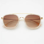 FREYRS - Weston Acetate Round Unisex Sunglasses - Light Pink Brown-130 Accessories-FREYRS-July & June Women's Fashion Boutique Located in San Antonio, Texas