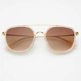 FREYRS - Weston Acetate Round Unisex Sunglasses - Light Pink Brown-130 Accessories-FREYRS-July & June Women's Fashion Boutique Located in San Antonio, Texas