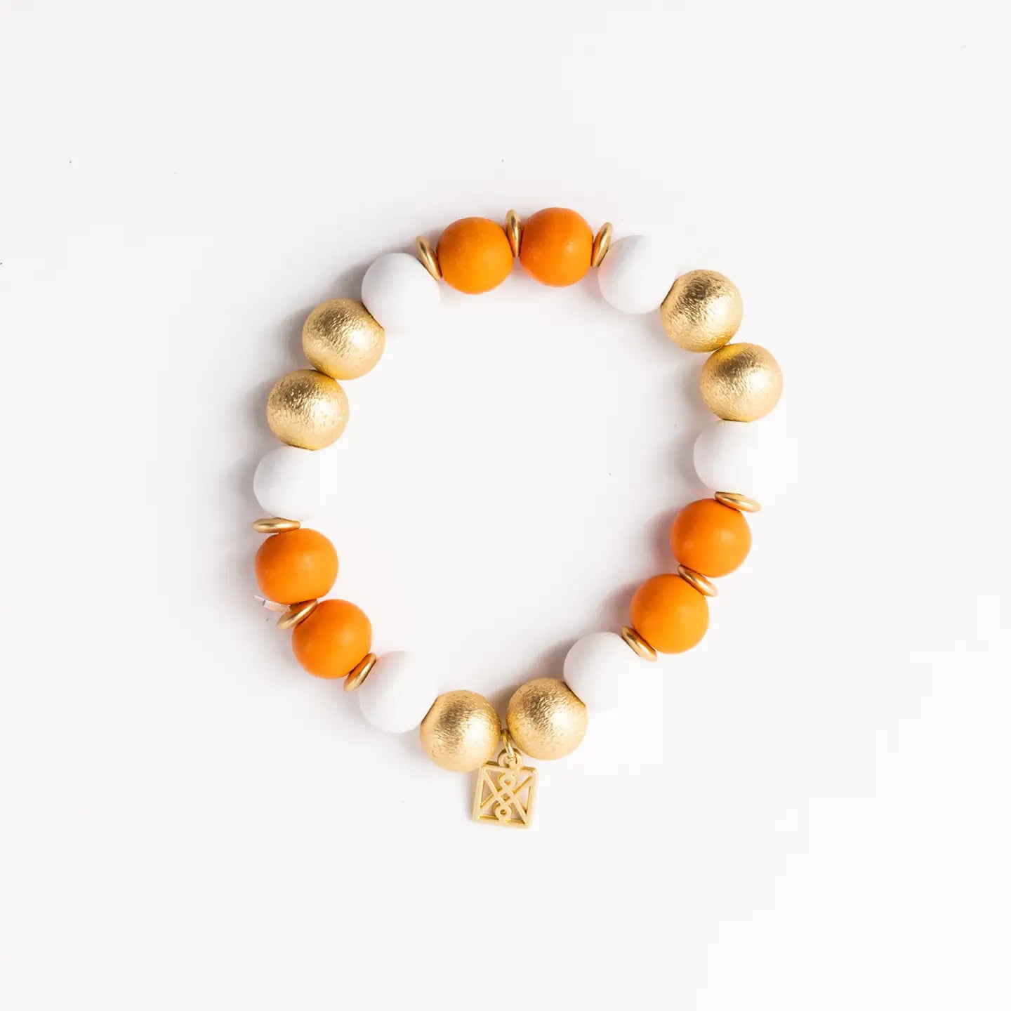 Michelle McDowell - Nori Bracelet - Orange & White-110 Jewelry & Hair-Michelle McDowell-July & June Women's Fashion Boutique Located in San Antonio, Texas