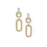 Natalie Wood - Legacy Link Statement Earrings - Gold/Silver-110 Jewelry & Hair-Natalie Wood-July & June Women's Fashion Boutique Located in San Antonio, Texas