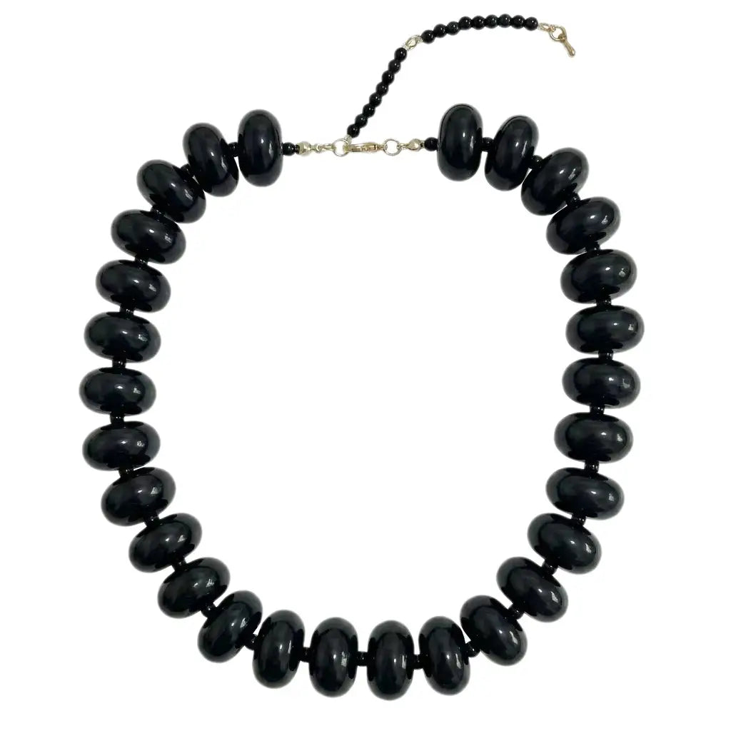 The Bailey Beaded Necklace - Black-110 Jewelry & Hair-Gemelli-July & June Women's Fashion Boutique Located in San Antonio, Texas