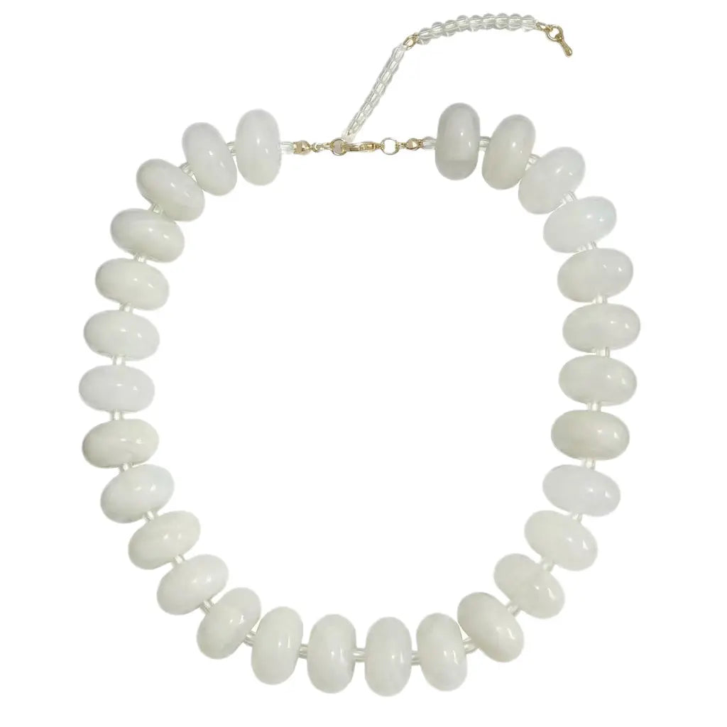 The Bailey Beaded Necklace - Cream-110 Jewelry & Hair-Gemelli-July & June Women's Fashion Boutique Located in San Antonio, Texas