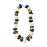 The Bailey Beaded Necklace - Navy/Tortoise Mix-110 Jewelry & Hair-Gemelli-July & June Women's Fashion Boutique Located in San Antonio, Texas