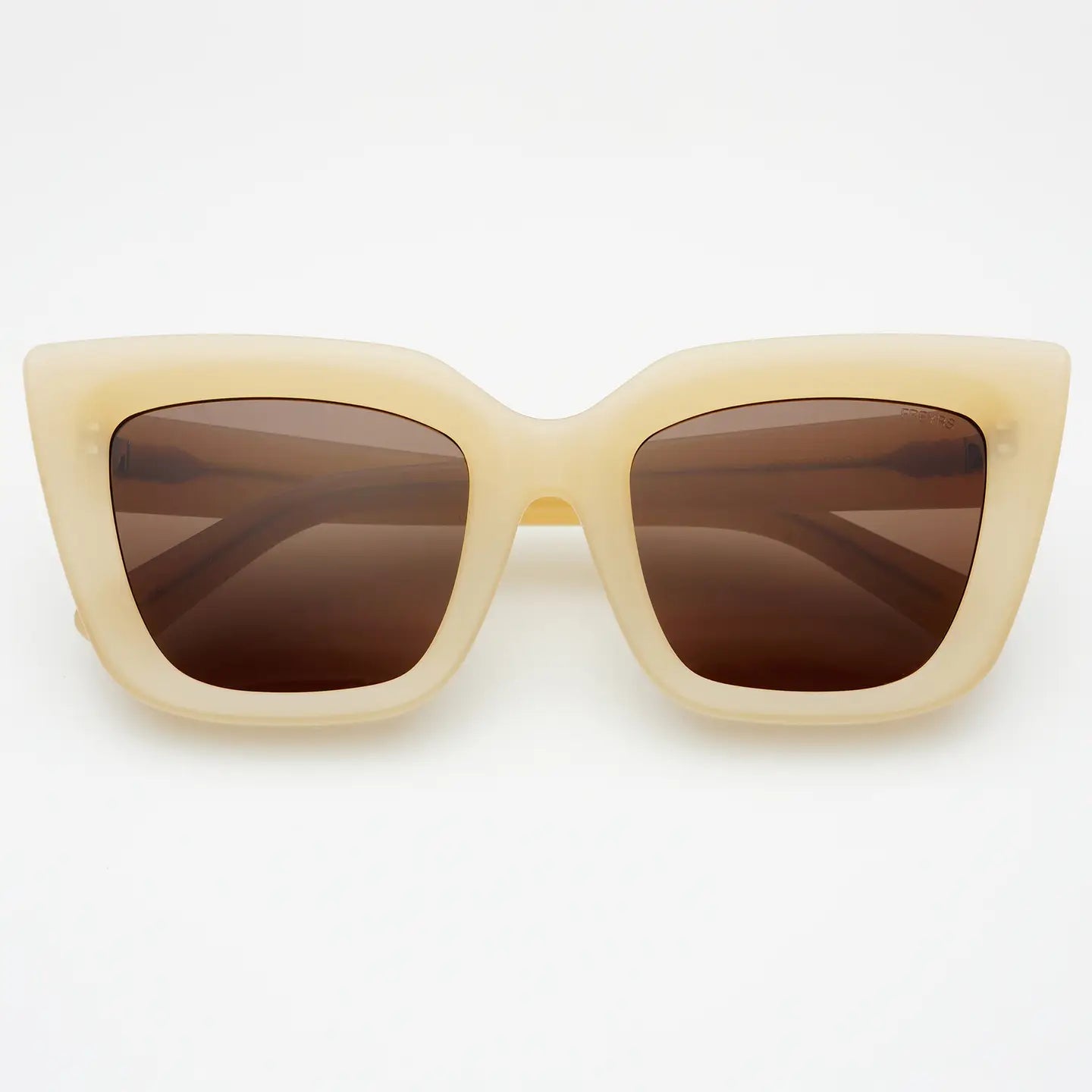 FREYRS - Portofino Acetate Oversized Cat Eye Sunglasses - Tan-130 Accessories-FREYRS-July & June Women's Fashion Boutique Located in San Antonio, Texas