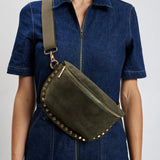 Gizelle Suede Belt Bag - Olive-130 ACCESSORIES-Moda Luxe-July & June Women's Fashion Boutique Located in San Antonio, Texas