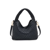On Trend Woven Corssbody Bag - Black-130 ACCESSORIES-Moda Luxe-July & June Women's Fashion Boutique Located in San Antonio, Texas