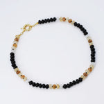 Treasure Jewels - Brooke Black & Brown Gemstone Necklace-110 Jewelry & Hair-Treasure Jewels-July & June Women's Fashion Boutique Located in San Antonio, Texas