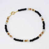 Treasure Jewels - Brooke Black & Brown Gemstone Necklace-110 Jewelry & Hair-Treasure Jewels-July & June Women's Fashion Boutique Located in San Antonio, Texas