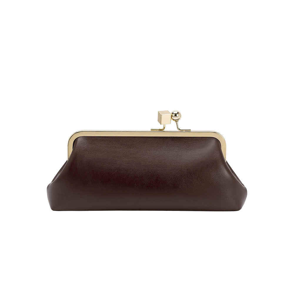 Chrissy Clutch - Espresso-130 Accessories-MELIE BIANCO-July & June Women's Fashion Boutique Located in San Antonio, Texas