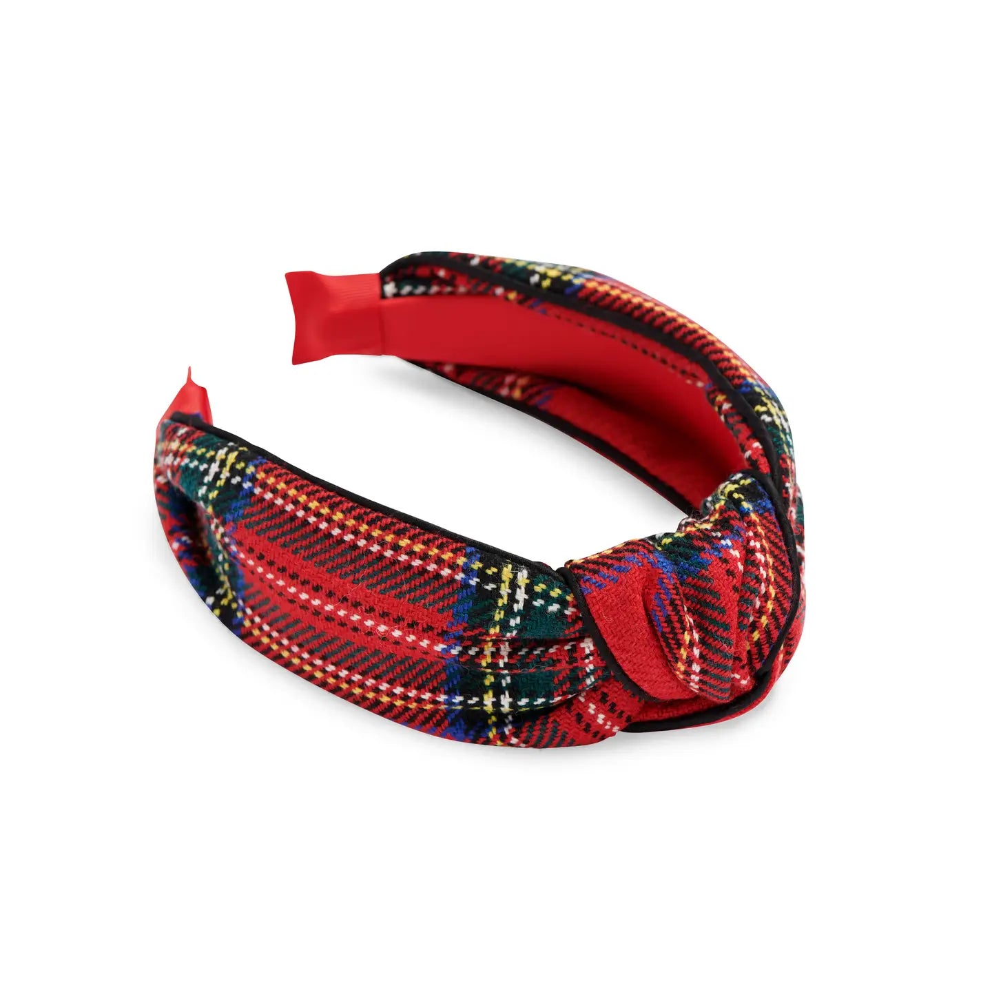 Tartan Knotted Headband - Red-130 ACCESSORIES-SHIRALEAH-July & June Women's Fashion Boutique Located in San Antonio, Texas