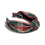 Knotted Plaid Headband - Emerald-130 ACCESSORIES-SHIRALEAH-July & June Women's Fashion Boutique Located in San Antonio, Texas