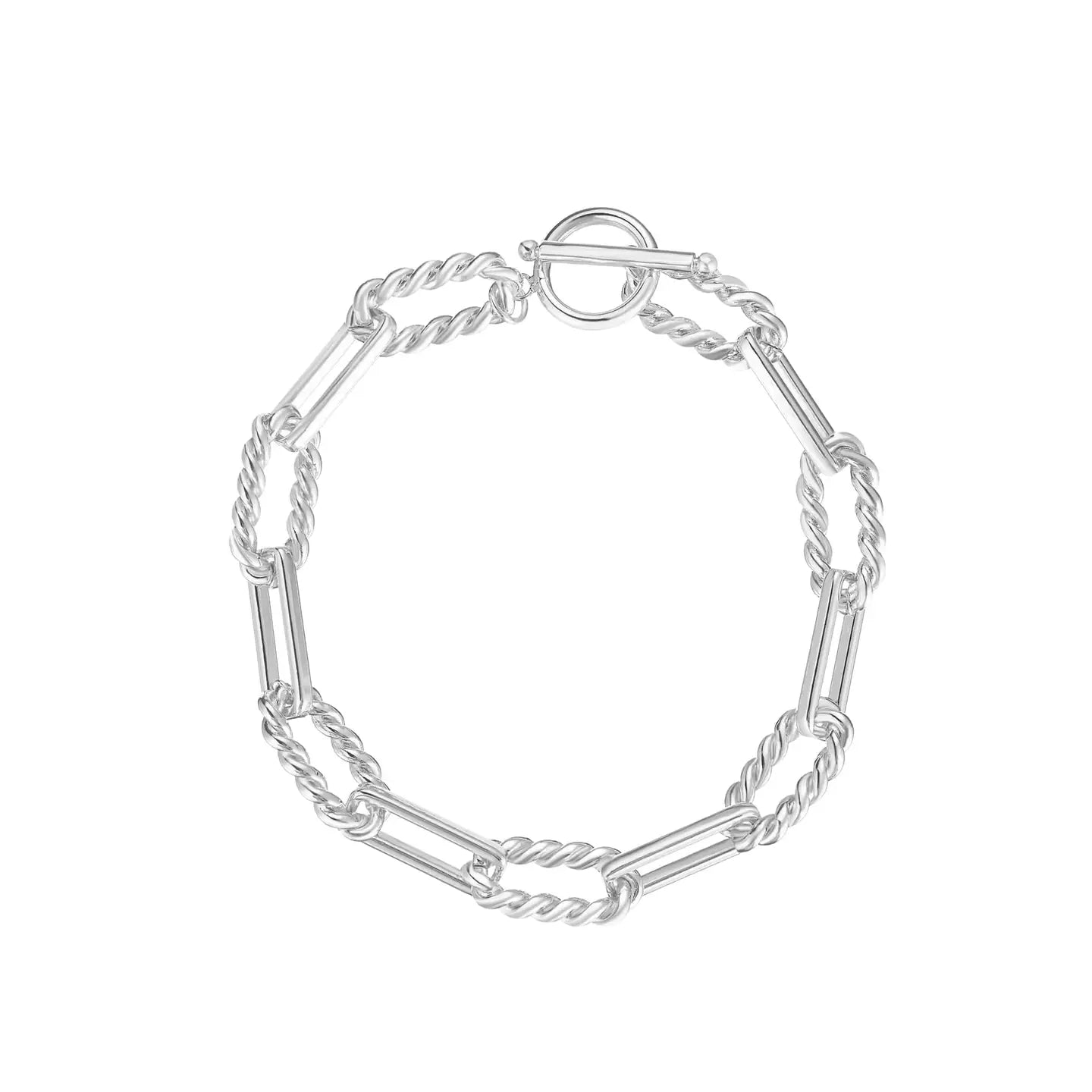 Natalie Wood - She's Spicy Chain Link Bracelet in Silver-110 Jewelry & Hair-Natalie Wood-July & June Women's Fashion Boutique Located in San Antonio, Texas