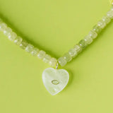 Limoncello Heart Beaded Necklace-110 Jewelry & Hair-MacRae & Co-July & June Women's Fashion Boutique Located in San Antonio, Texas