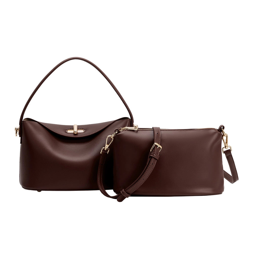 Lana Crossbody Hand Bag - Espresso-130 Accessories-MELIE BIANCO-July & June Women's Fashion Boutique Located in San Antonio, Texas