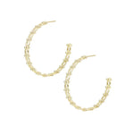 Natalie Wood - Celestia Hoop Earrings in Gold-110 Jewelry & Hair-Natalie Wood-July & June Women's Fashion Boutique Located in San Antonio, Texas