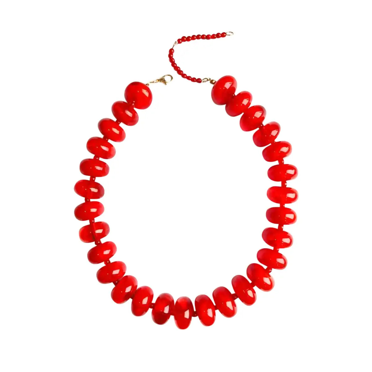 The Bailey Beaded Necklace - Red-110 Jewelry & Hair-Gemelli-July & June Women's Fashion Boutique Located in San Antonio, Texas