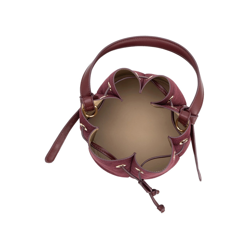 Laguna Mini Suede Top Handle Bag - Burgundy-130 Accessories-MELIE BIANCO-July & June Women's Fashion Boutique Located in San Antonio, Texas
