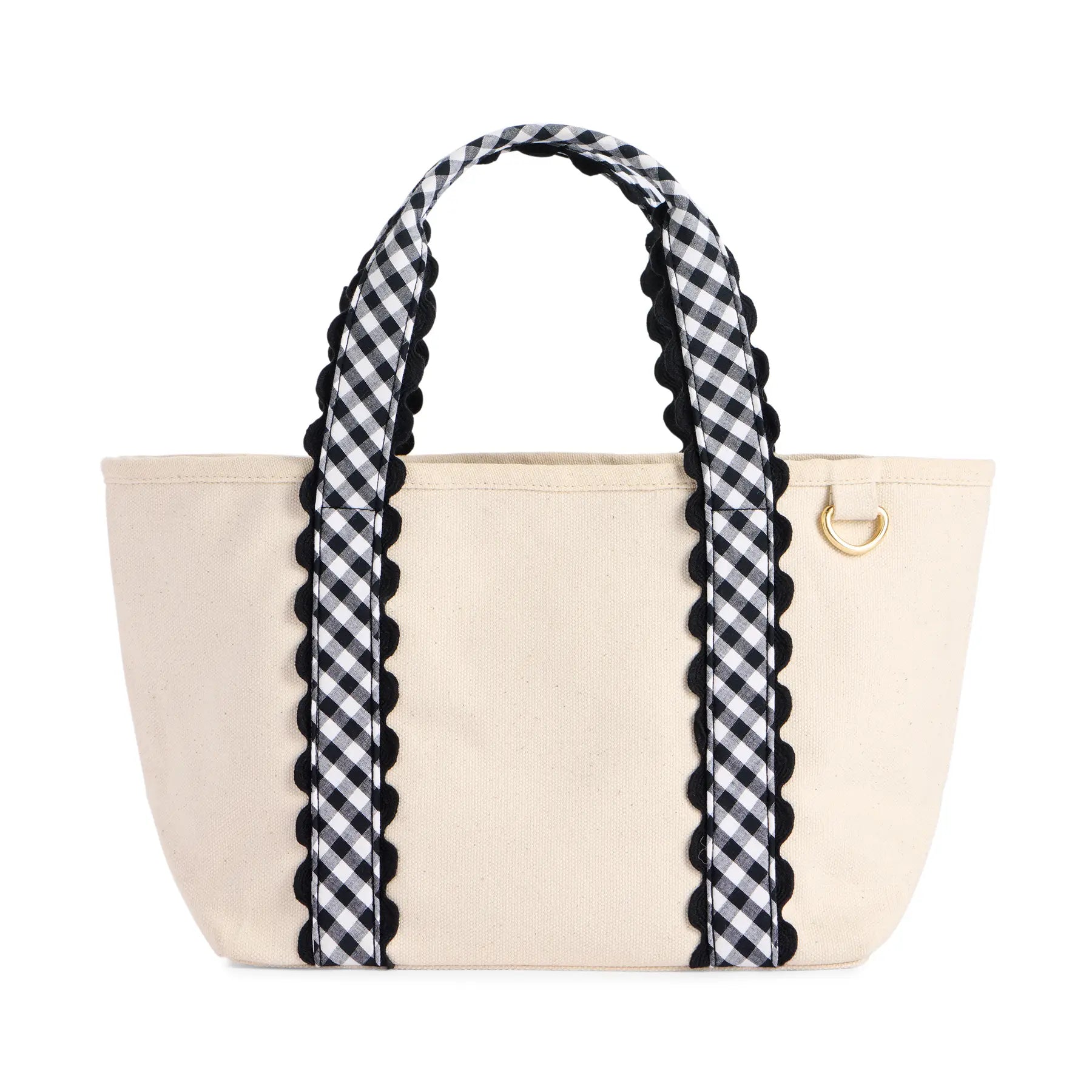Darling Gingham Mini Tote - Black-130 Accessories-SHIRALEAH-July & June Women's Fashion Boutique Located in San Antonio, Texas