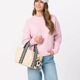 Darling Gingham Mini Tote - Black-130 Accessories-SHIRALEAH-July & June Women's Fashion Boutique Located in San Antonio, Texas