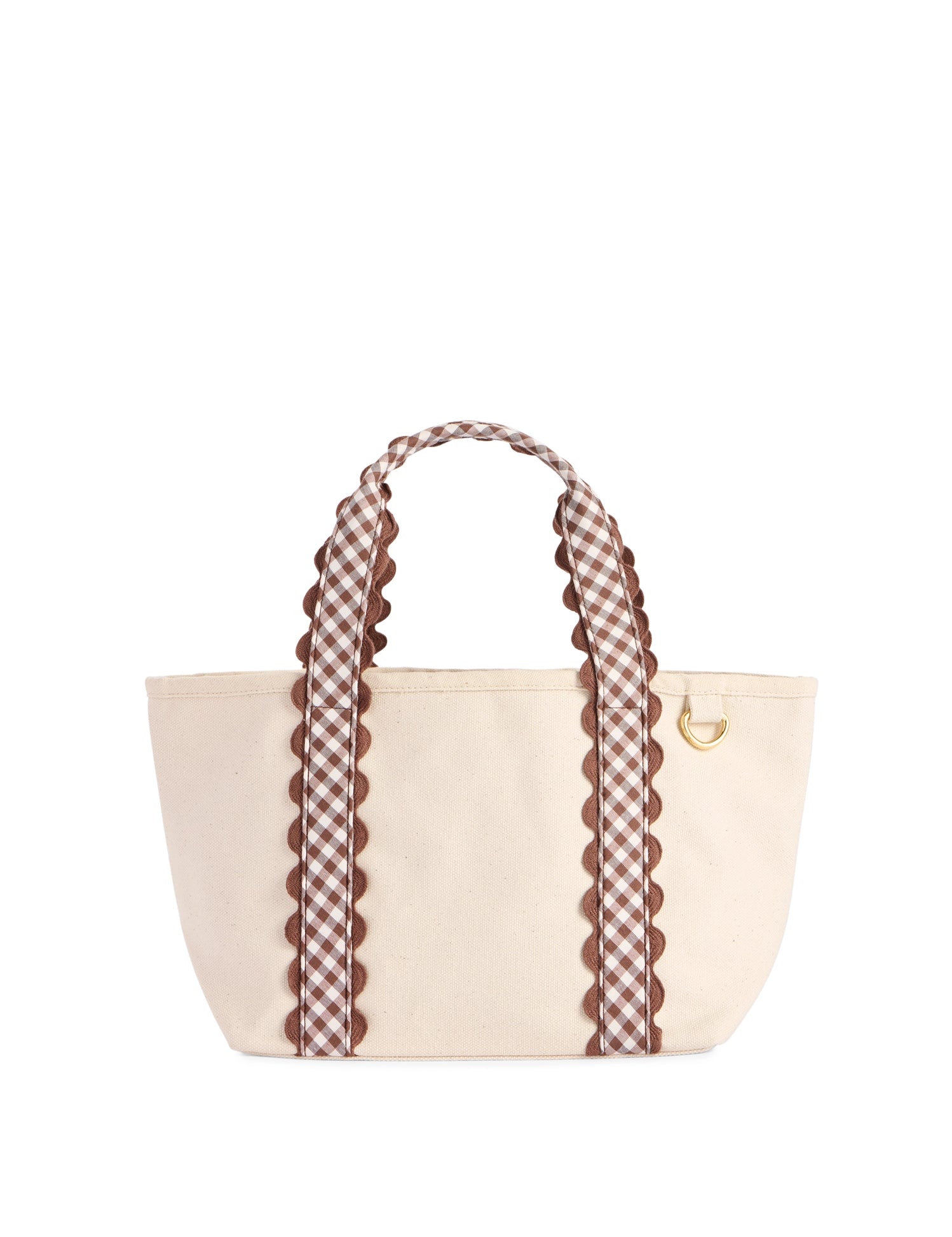 Darling Gingham Mini Tote - Brown-130 Accessories-SHIRALEAH-July & June Women's Fashion Boutique Located in San Antonio, Texas