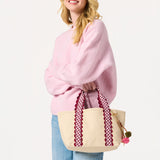 Darling Gingham Mini Tote - Maroon-130 Accessories-SHIRALEAH-July & June Women's Fashion Boutique Located in San Antonio, Texas