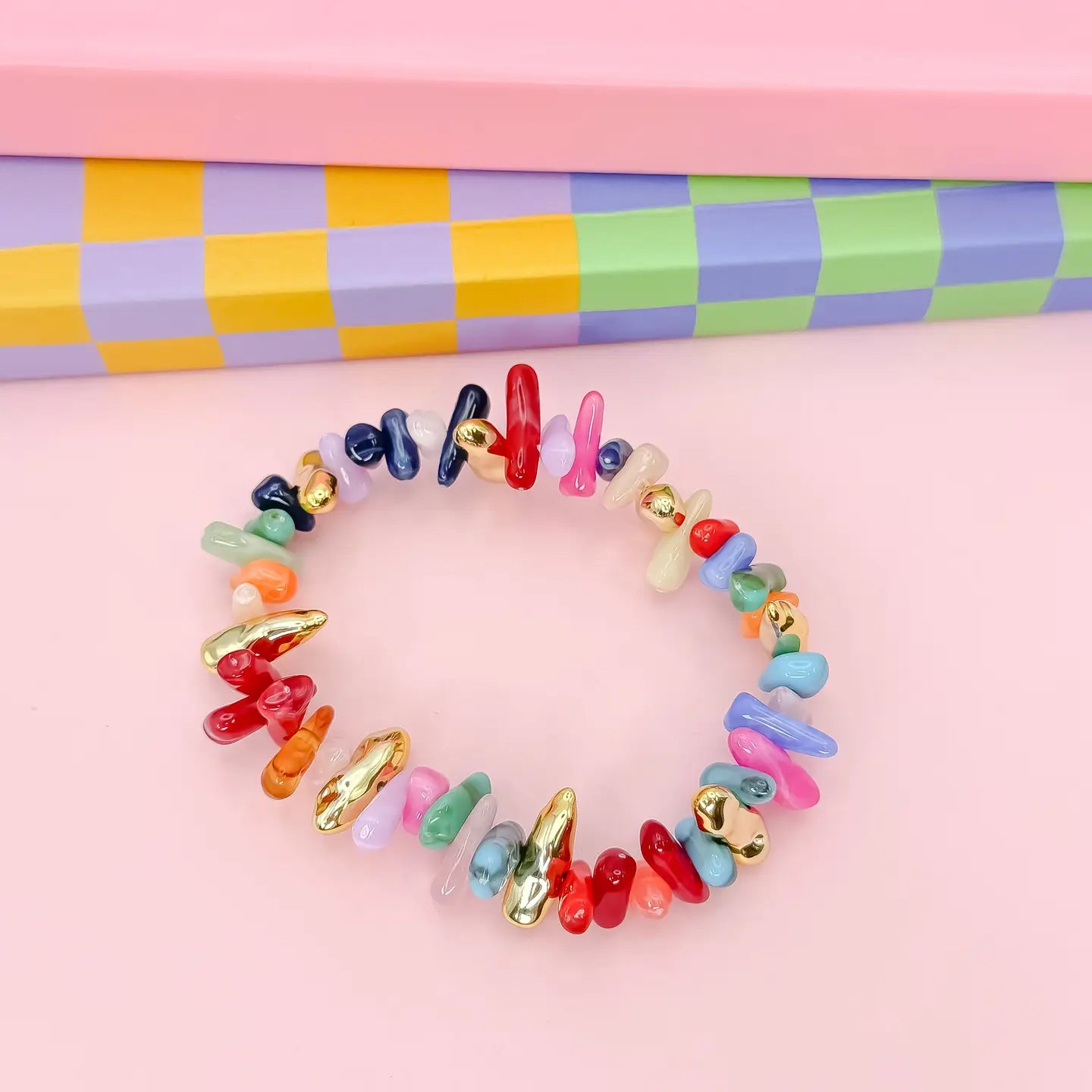 Treasure Jewels - Happy Little Things Beaded Bracelet-110 Jewelry & Hair-Treasure Jewels-July & June Women's Fashion Boutique Located in San Antonio, Texas