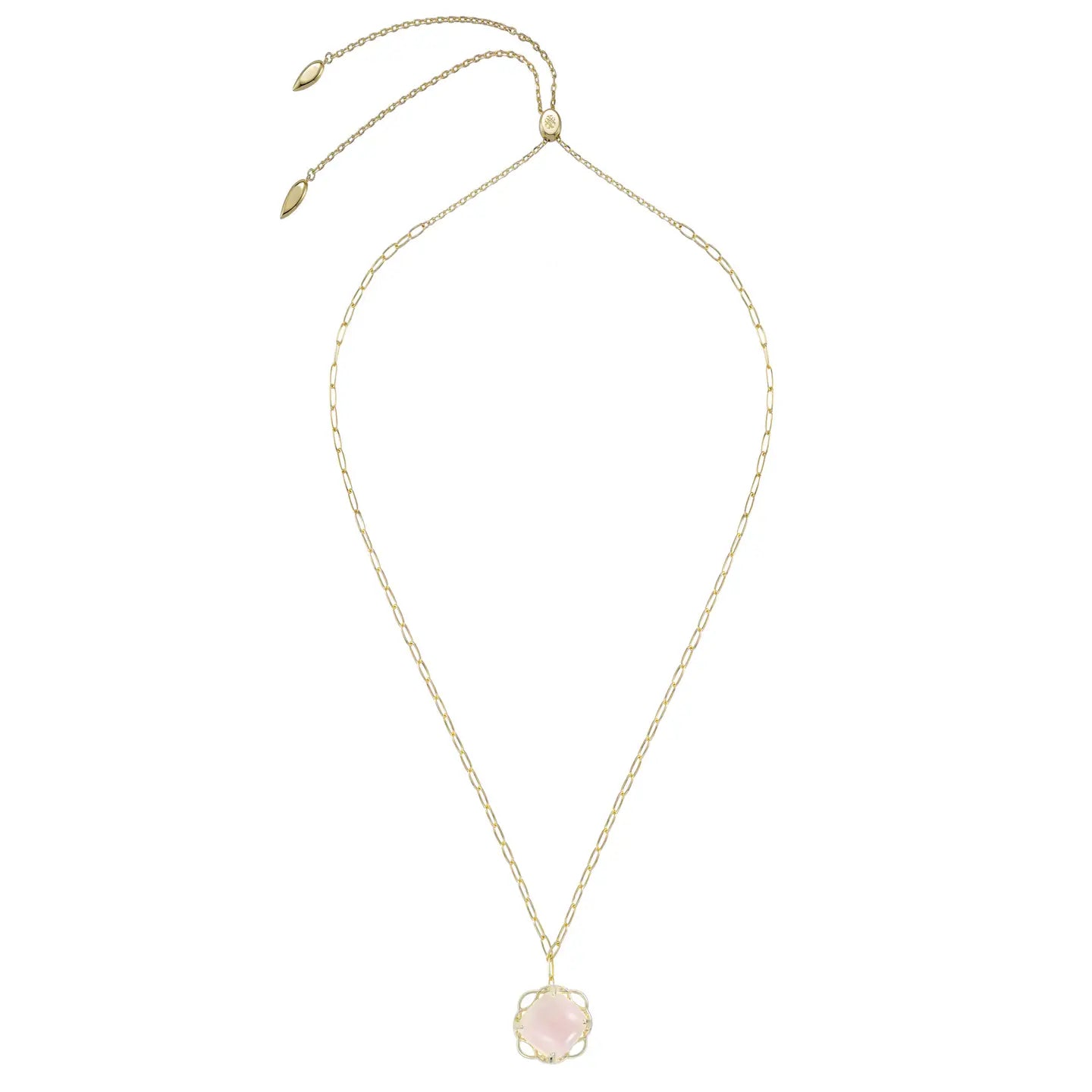 Natalie Wood - She's A Gem Adjustable Necklace in Pink Cats Eye/Gold-110 Jewelry & Hair-Natalie Wood-July & June Women's Fashion Boutique Located in San Antonio, Texas