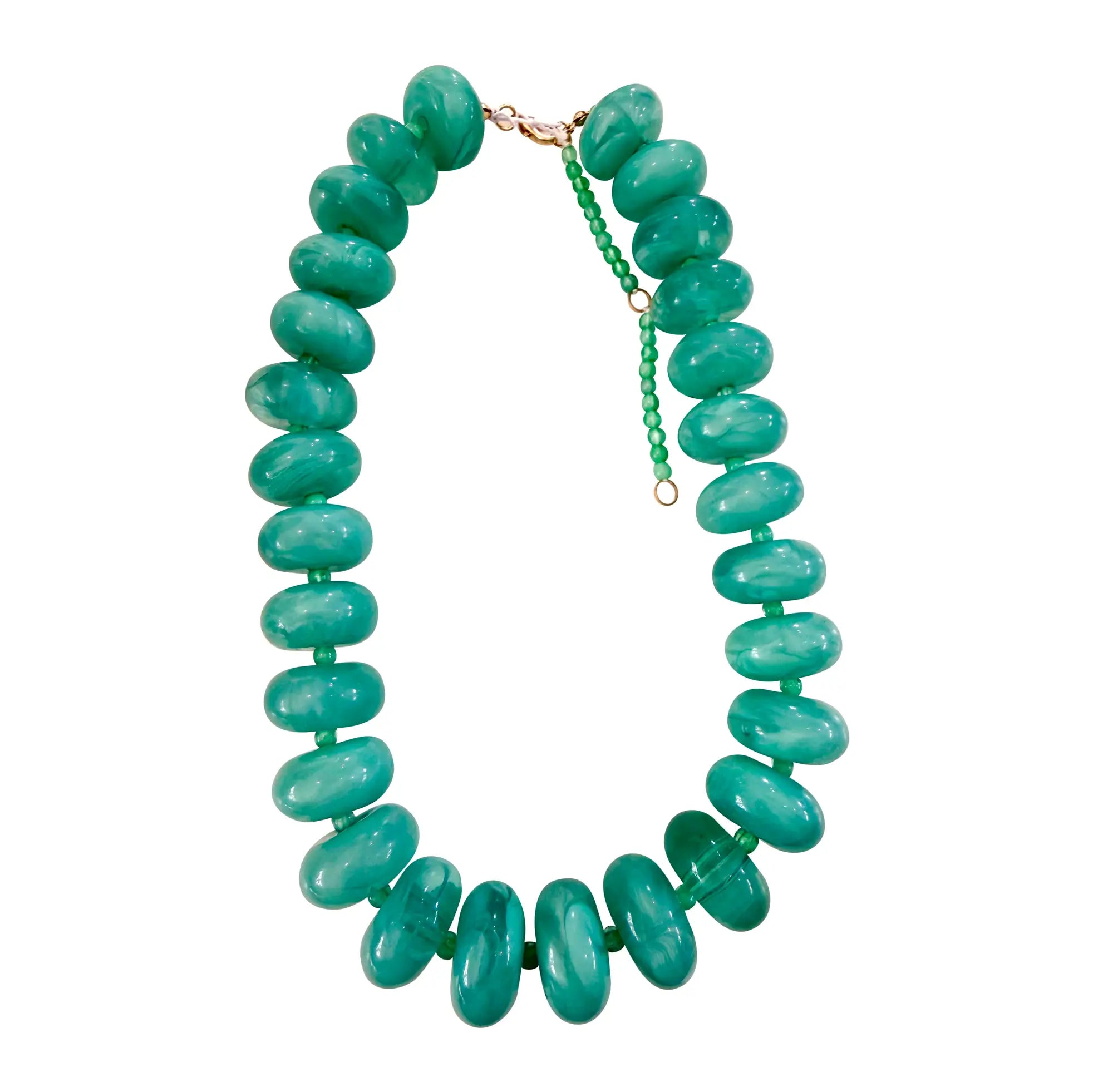 The Bailey Beaded Necklace - Turquoise-110 Jewelry & Hair-Gemelli-July & June Women's Fashion Boutique Located in San Antonio, Texas