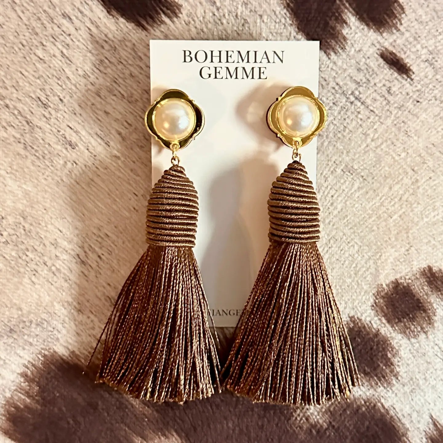Bohemian Gemme - Abigail Tassel Earrings-110 Jewelry & Hair-Bohemian Gemme-July & June Women's Fashion Boutique Located in San Antonio, Texas
