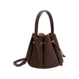 Laguna Mini Suede Top Handle Bag - Chocolate-130 Accessories-MELIE BIANCO-July & June Women's Fashion Boutique Located in San Antonio, Texas