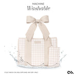 Case-Mate - Latte Gingham Bow Jelly Tote Bag-130 Accessories-Casemate-July & June Women's Fashion Boutique Located in San Antonio, Texas
