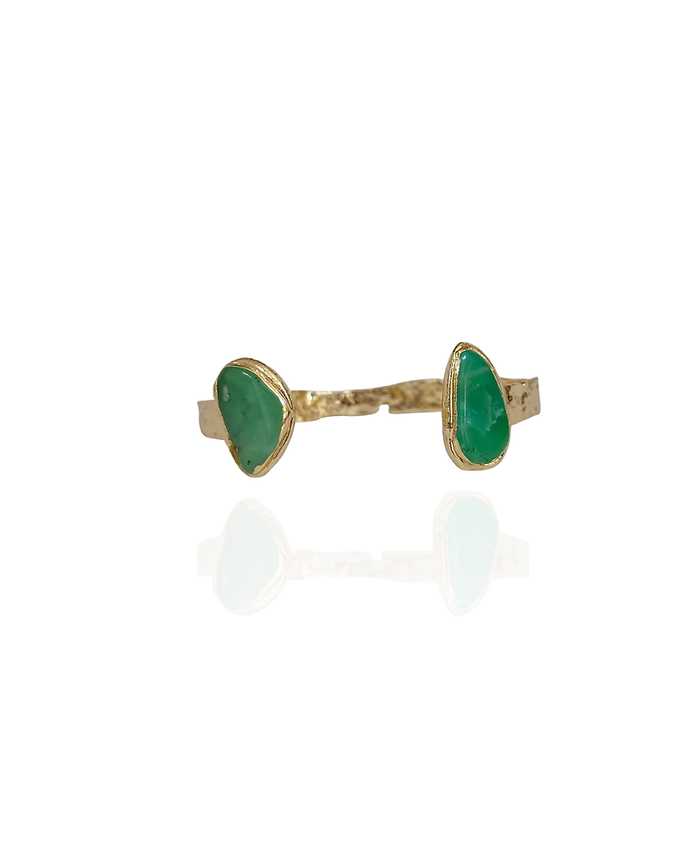 Easton Elle - Irregular Green Cuff-110 Jewelry & Hair-Easton Elle-July & June Women's Fashion Boutique Located in San Antonio, Texas