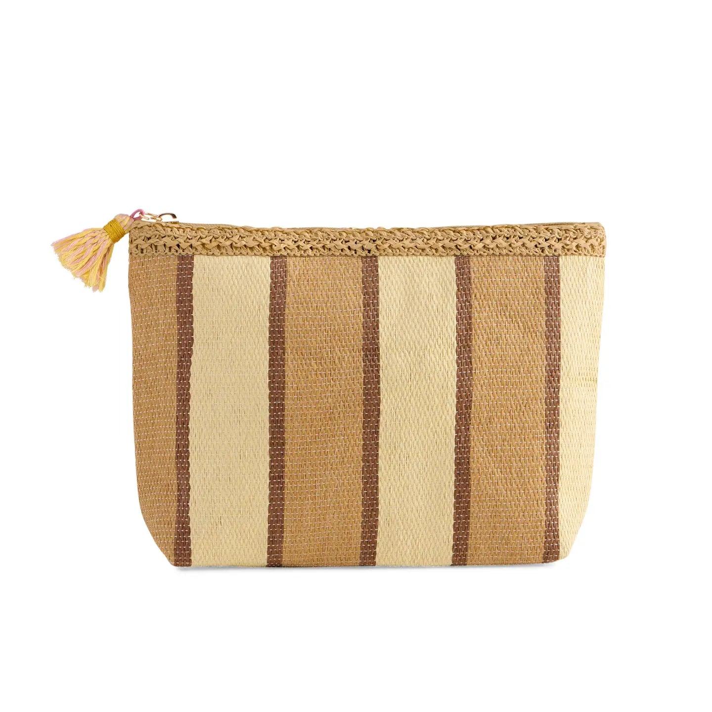 Capri Zip Pouch - Tan-140 Gifts + Home-SHIRALEAH-July & June Women's Fashion Boutique Located in San Antonio, Texas