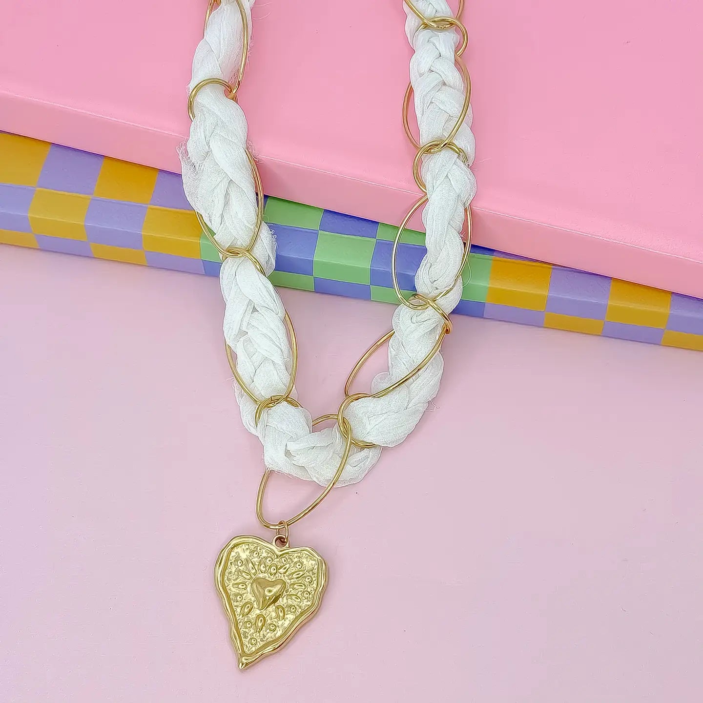 Treasure Jewels - Heart & Hustle Necklace-110 Jewelry & Hair-Treasure Jewels-July & June Women's Fashion Boutique Located in San Antonio, Texas