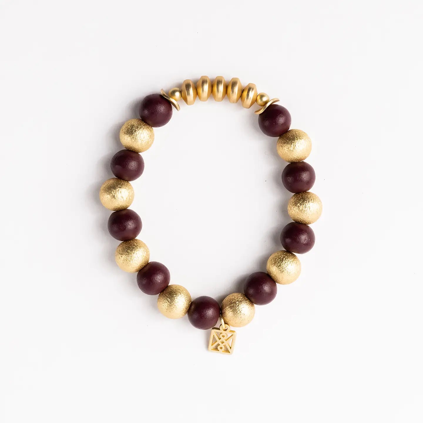 Michelle McDowell - Myles Bracelet - Garnet & Gold-110 Jewelry & Hair-Michelle McDowell-July & June Women's Fashion Boutique Located in San Antonio, Texas