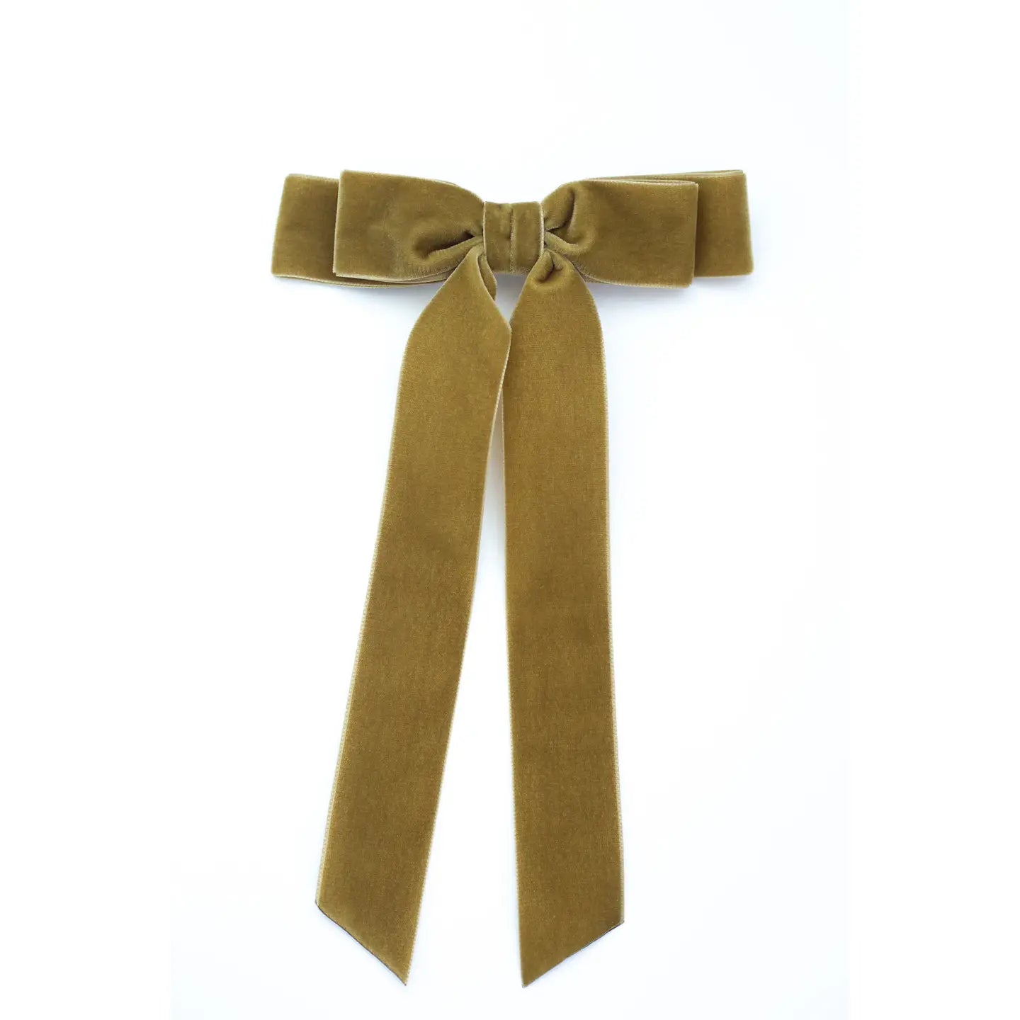 Long Bow Barrette - Vintage Gold-130 ACCESSORIES-Grace & Grandeur-July & June Women's Fashion Boutique Located in San Antonio, Texas