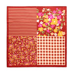 Floral Square Scarf - Rust-130 ACCESSORIES-SHIRALEAH-July & June Women's Fashion Boutique Located in San Antonio, Texas
